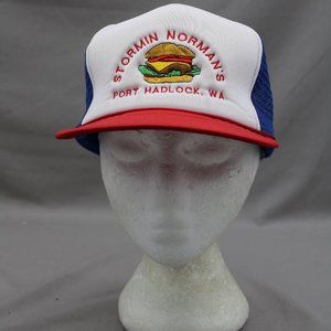 Stromin Norman's Restaurant Hat - Big Burger Graphic - Adult Trucker Snapback